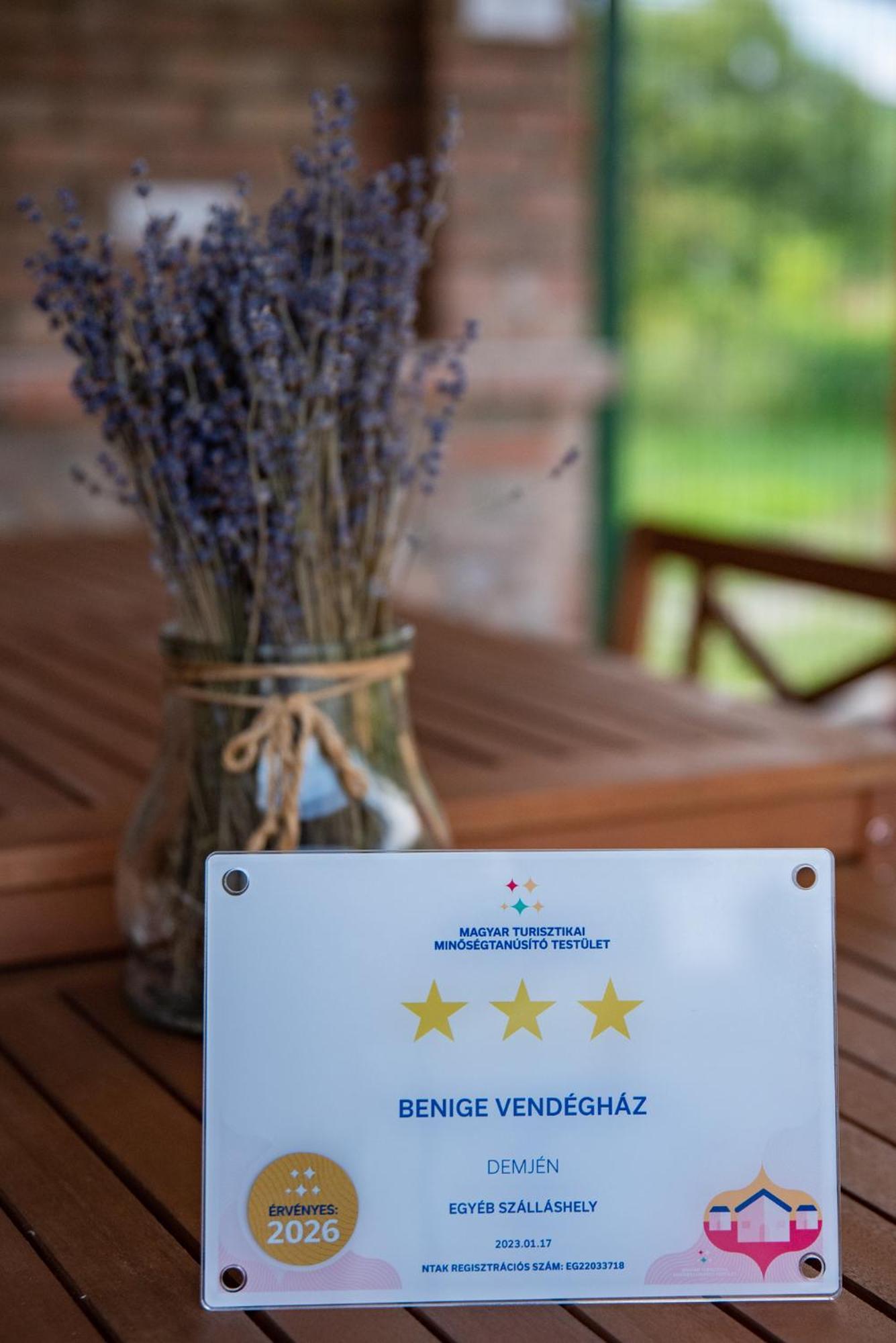 Benige Vendeghaz Demjén Exterior foto